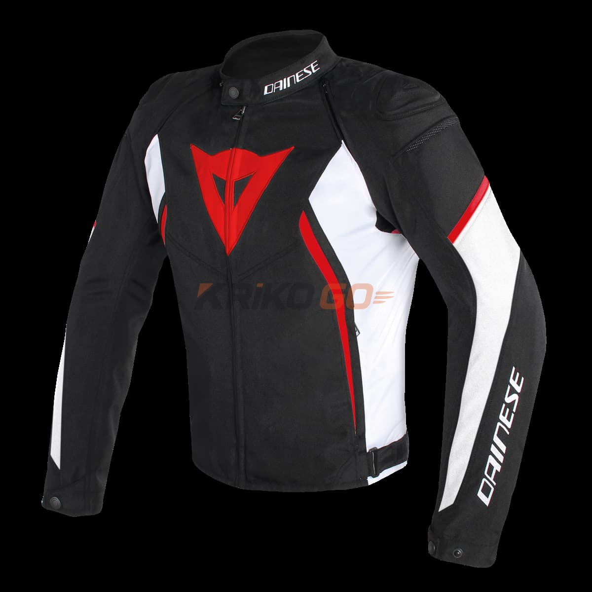 Dainese Avro D2 Black White Red Tekstil Mont