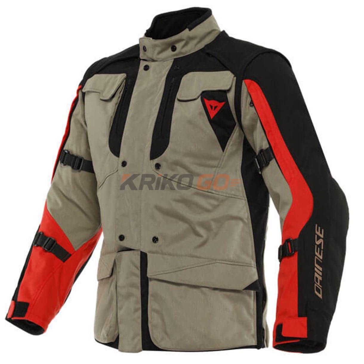 Dainese Alligator Walnut Black Lava Red Tekstil Mont