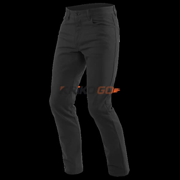 Dainese Casual Slim Black Tekstil Pantolon