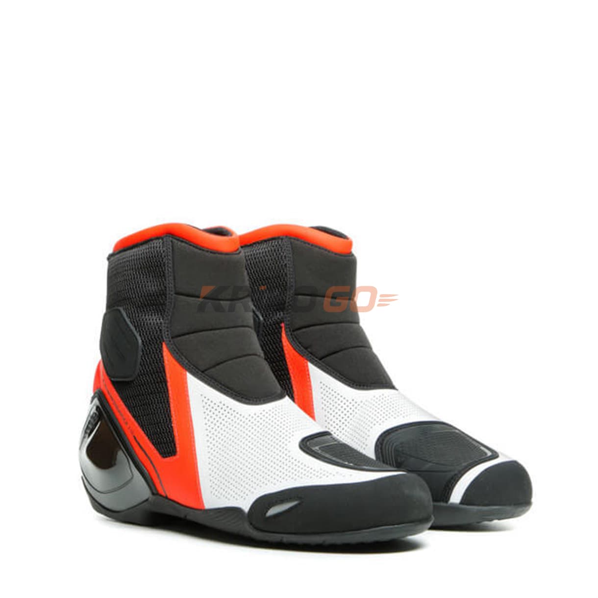 Dainese Dinamica Air Shoes Black Fluo Red White Ayakkabı