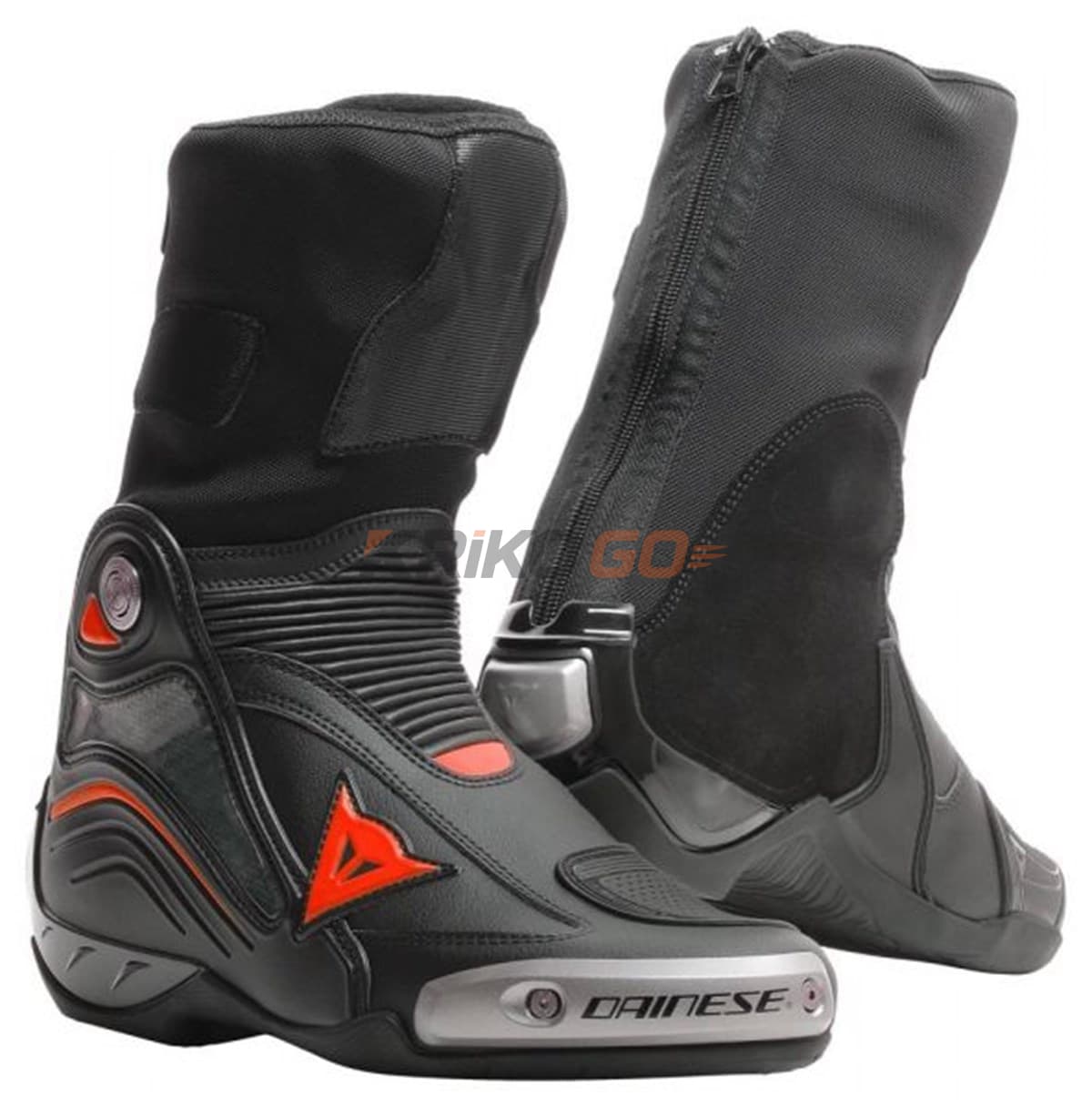 Dainese Axial D1 Blk Red Flluo Deri Bot