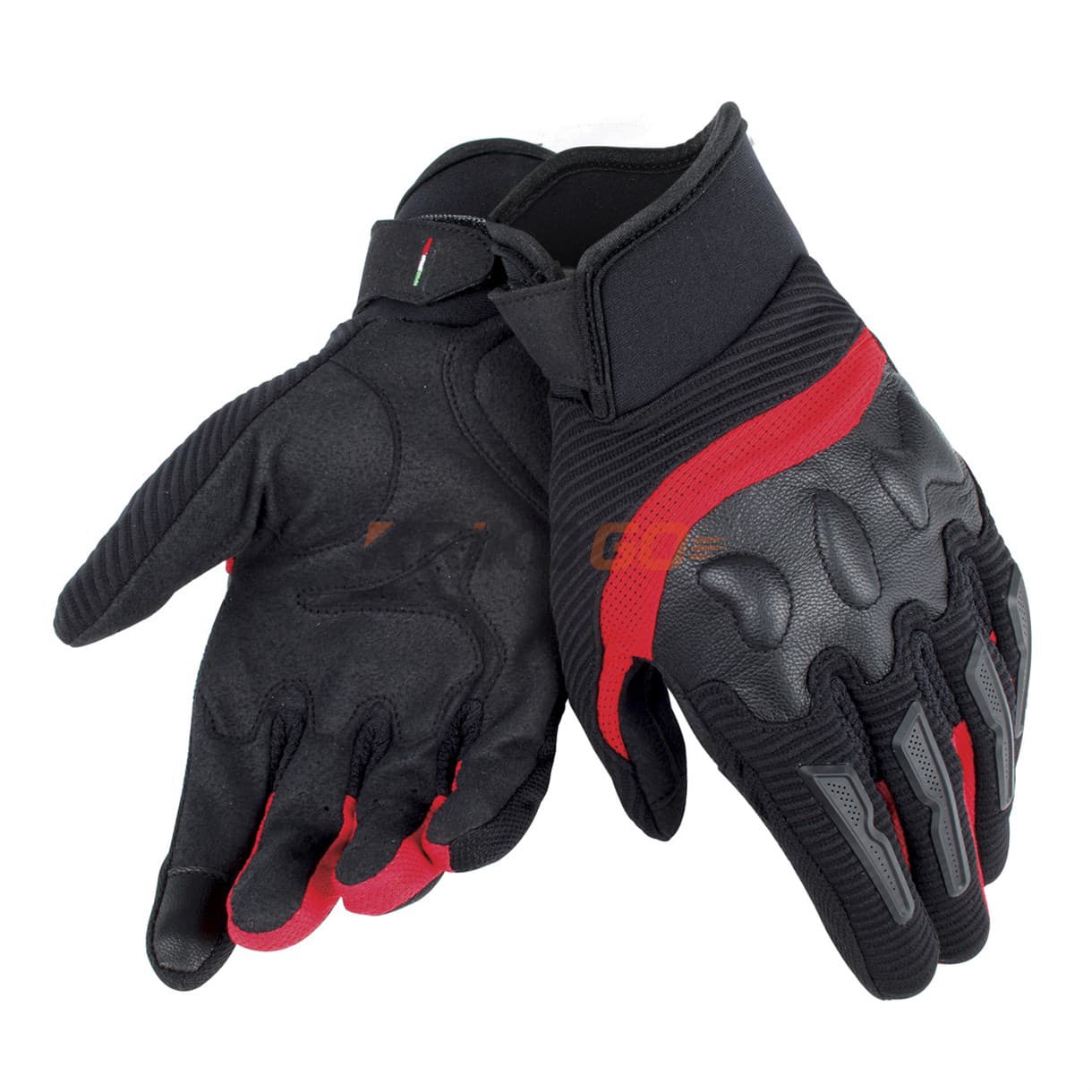 Dainese Air Frame Unisex Gloves Tekstil Eldiven Black Red