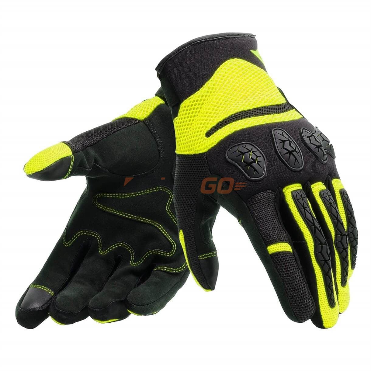 Dainese Aerox Unisex Black Yellow Tekstil Eldiven
