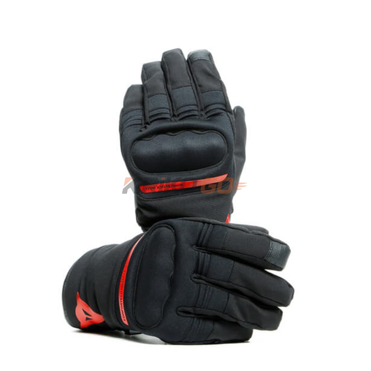 Dainese Avila Unisex D-Dry Eldiven Black Red