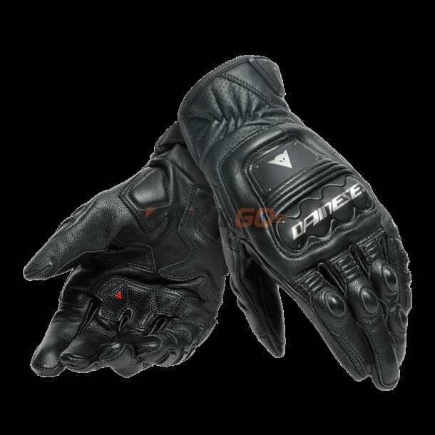 Daınese 4-Stroke 2 Black Deri Eldiven