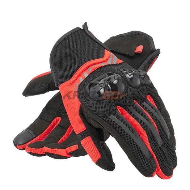 Dainese Mig 3 Air Black Red Lava Tekstil Eldiven