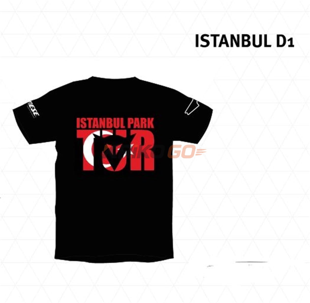 Dainese İstanbul D1 Black T-Shirt