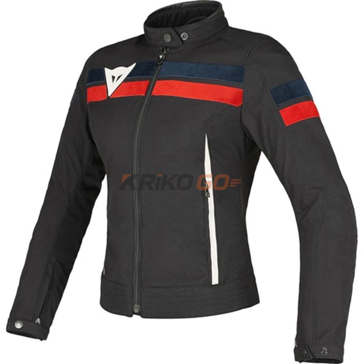 Dainese G.Vintage Black Blue Red Kadın Tekstil Mont