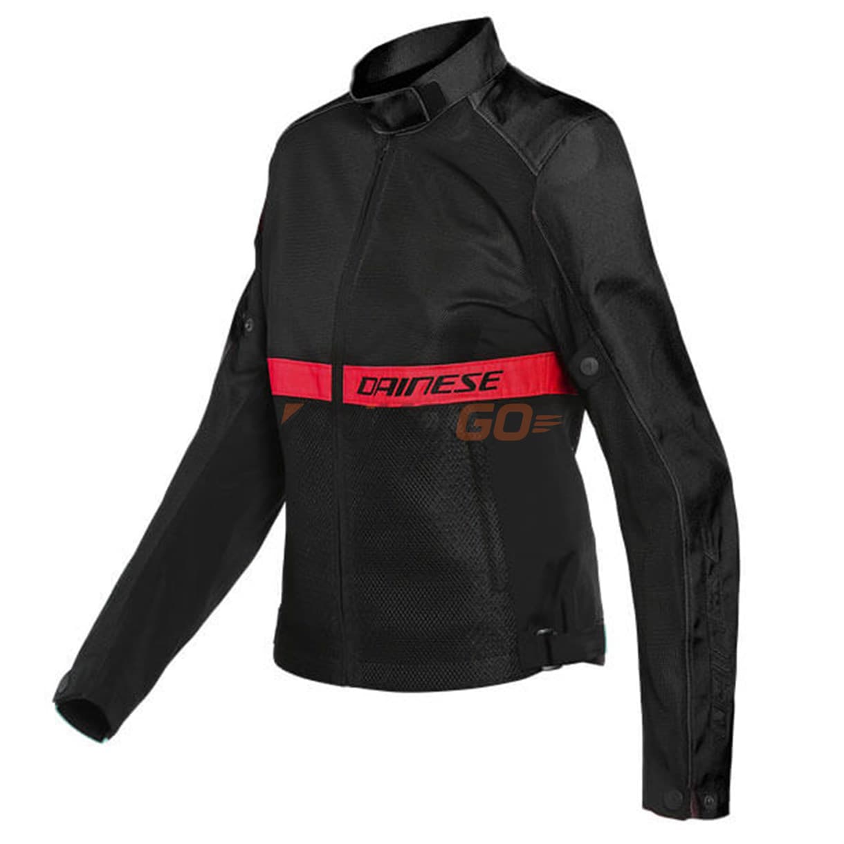 Dainese Ribelle Air Black Lava Red Kadın Tekstil Mont