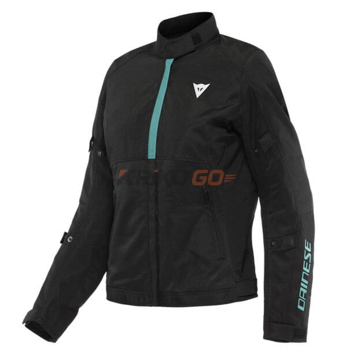Dainese Risoluta Air Black Acqua Green Kadın Tekstil Mont