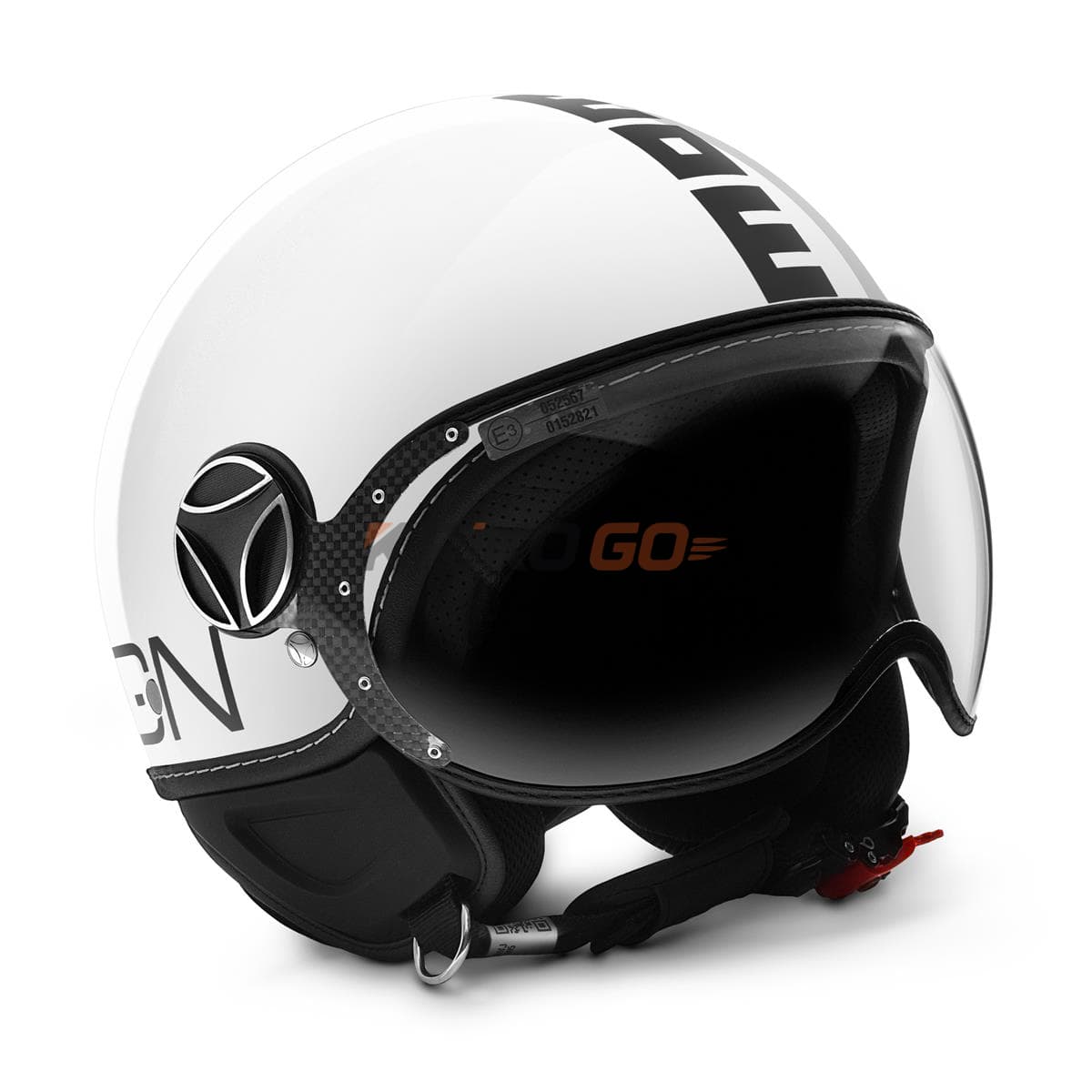 MomoDesign Fgtr Classic Mono White Black Açık Kask