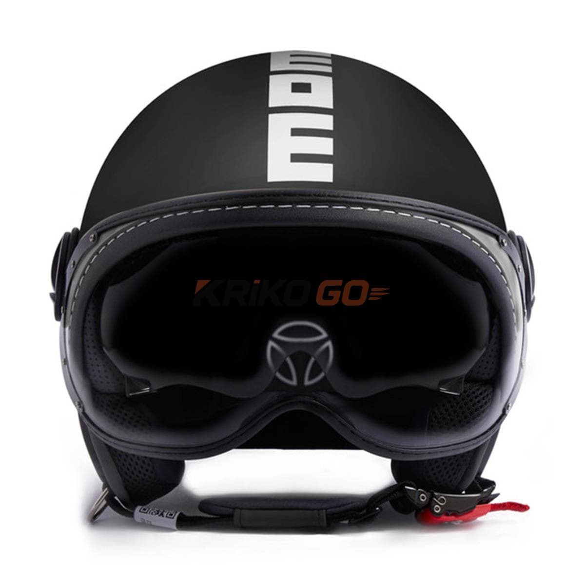 Momodesign Fgtr Evo Mono Matt Black White Açık Kask
