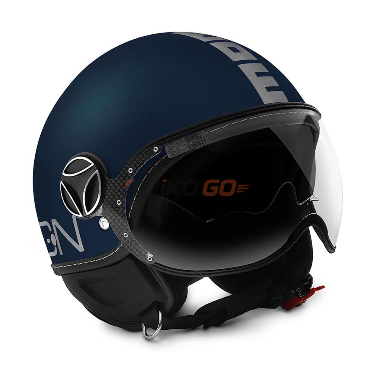 Momodesign Fgtr Evo Mono Matt Blue Silver Açık Kask