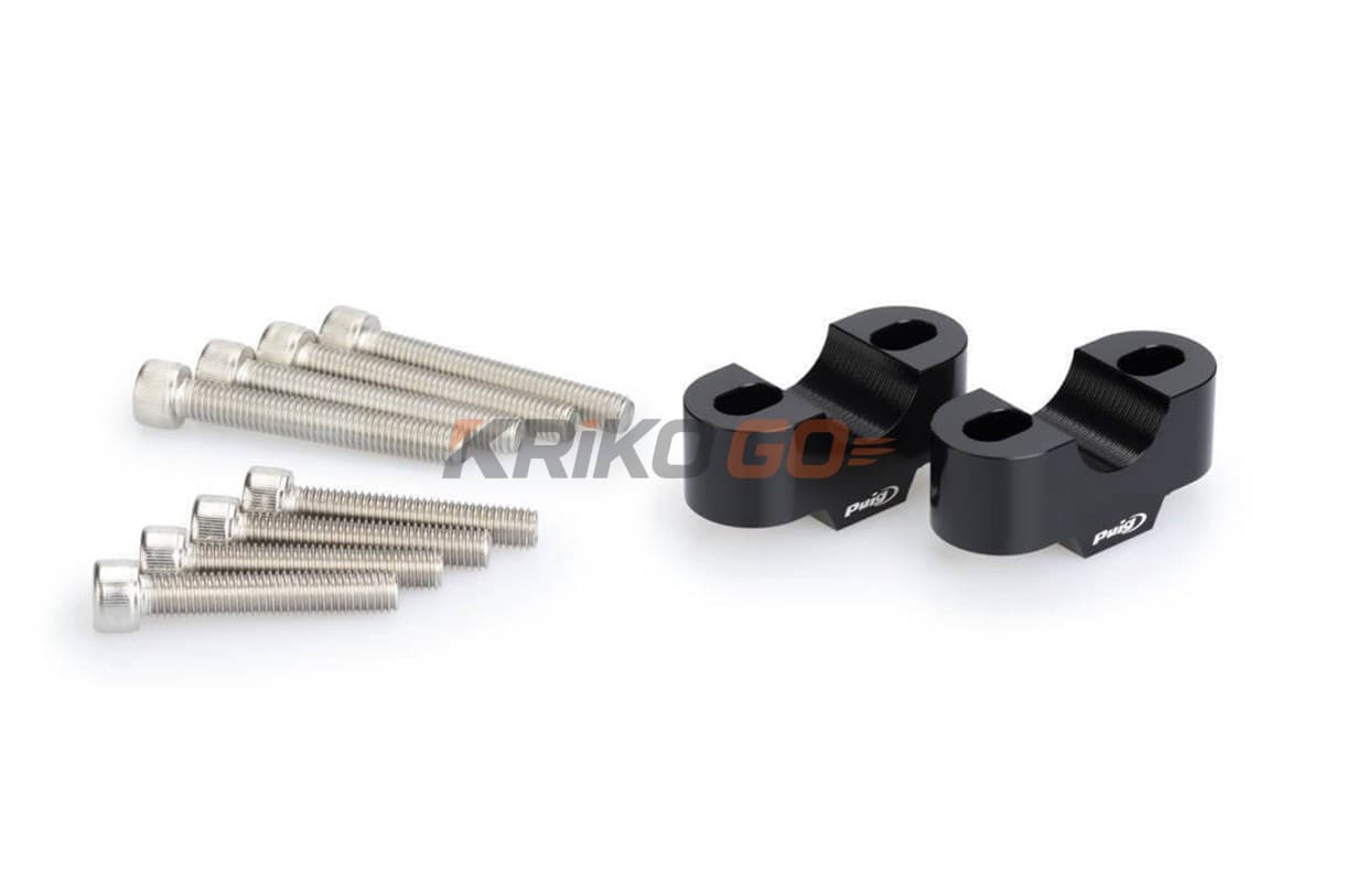 Puig 3671N Siyah Gidon Yükseltme 20mm