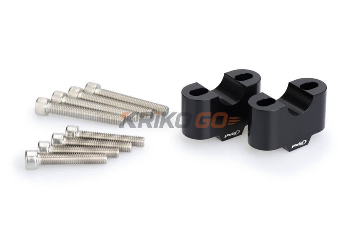 Puig 3672N Universal Siyah Gidon Yükseltme 20mm
