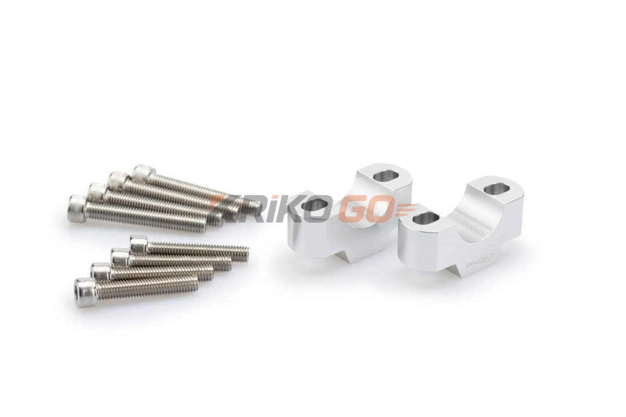 Puig 3672P Gümüş Gri Gidon Yükseltme 20mm