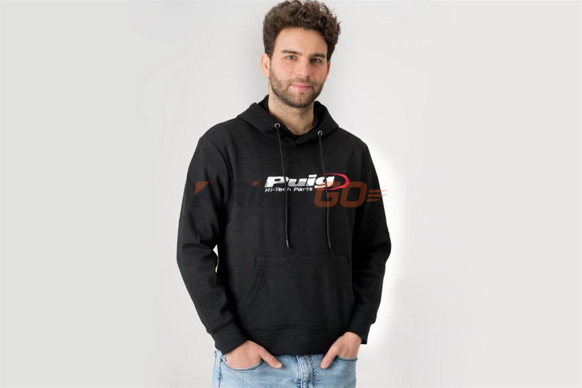 Puig 3748N Hoodie Hi Tech Black Sweatshirt M