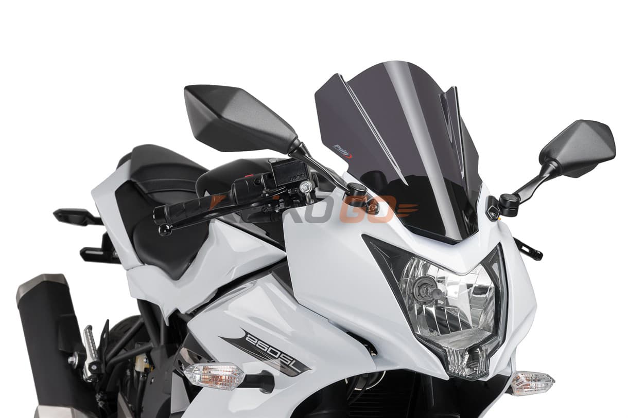 Puig 7630F Koyu Siyah Racing Ön Cam