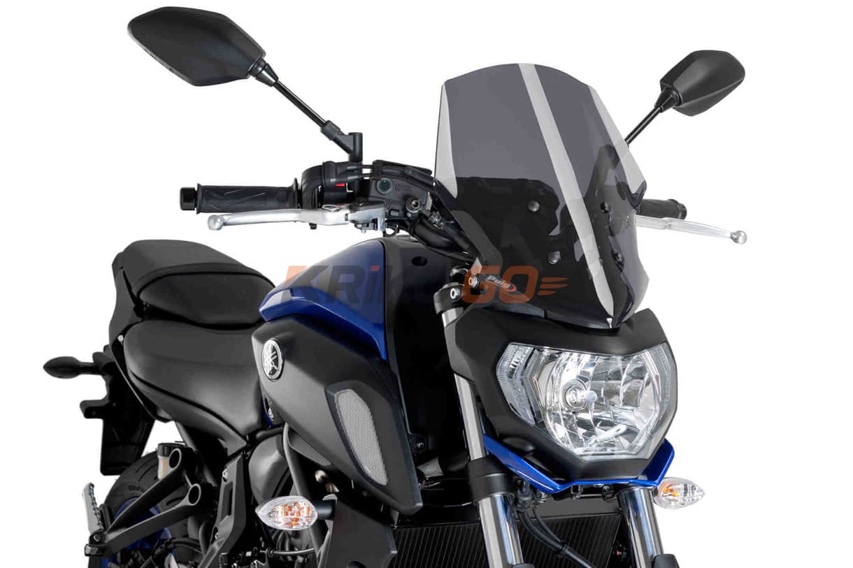 Puig 9667F Koyu Siyah Touring Ön Cam