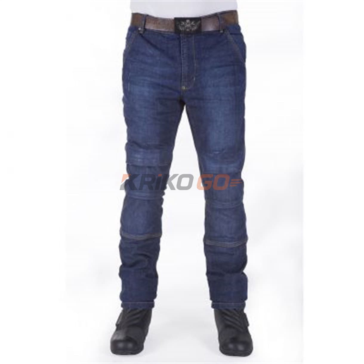 Motobike Jeans 5013 Düz Mavi Motosiklet Pantolon