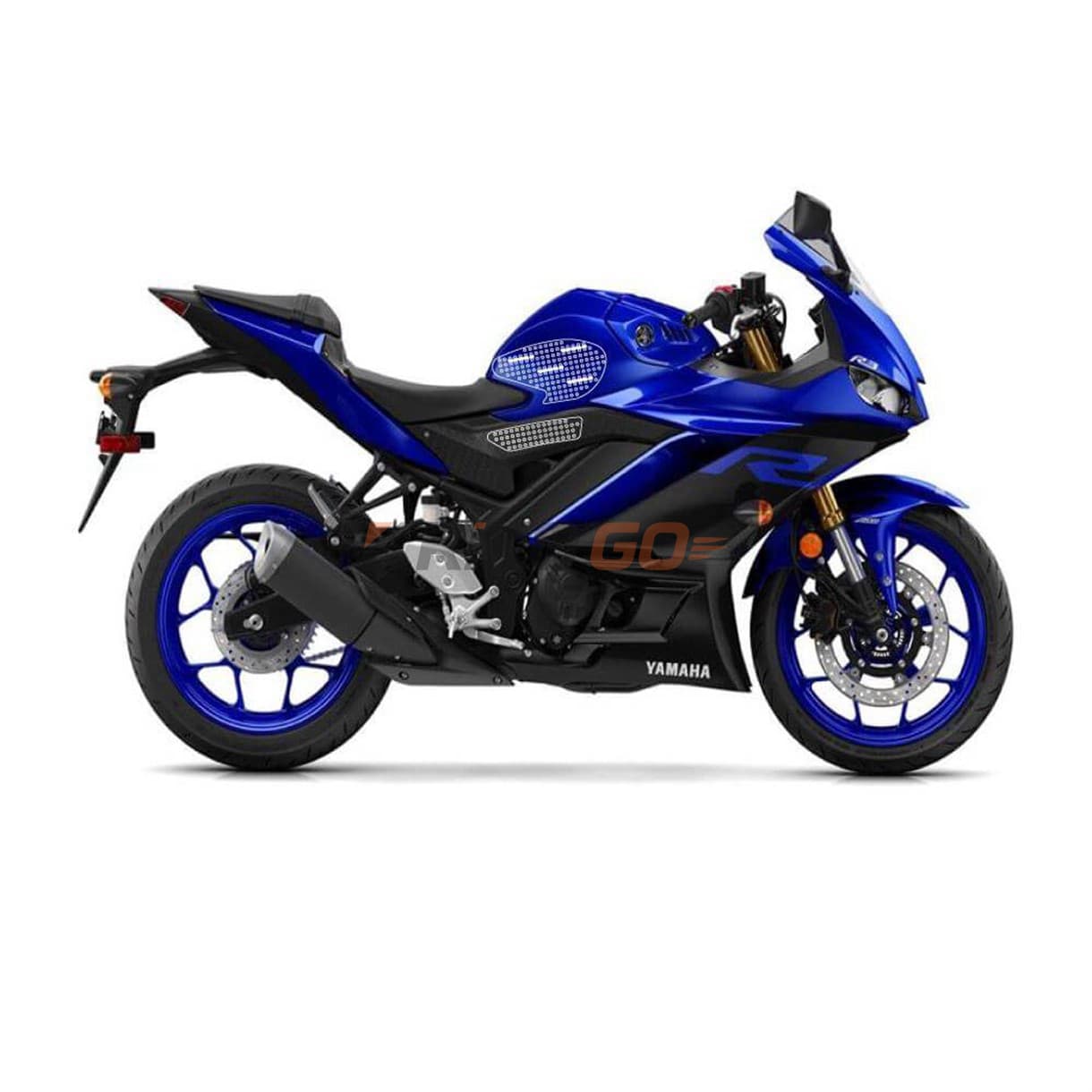 Stompgrip Yamaha Yzf-R25 2019 Şeffaf-Siyah Depo Pad