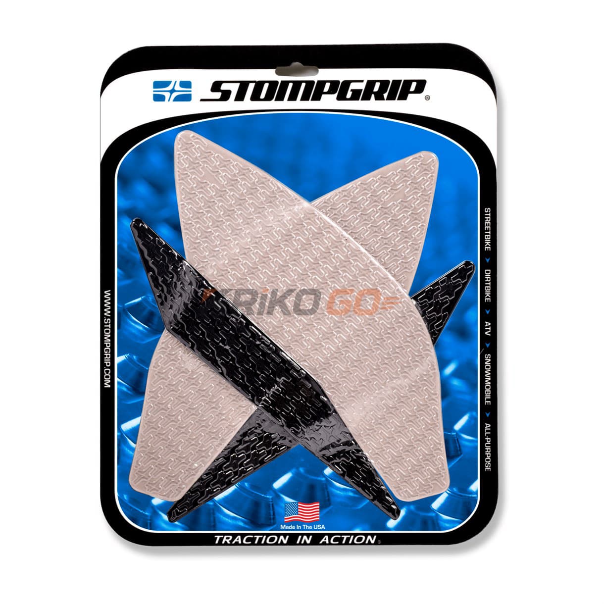 Stompgrip Yamaha Yzf-R1 2020 Şeffaf-Siyah Depo Pad
